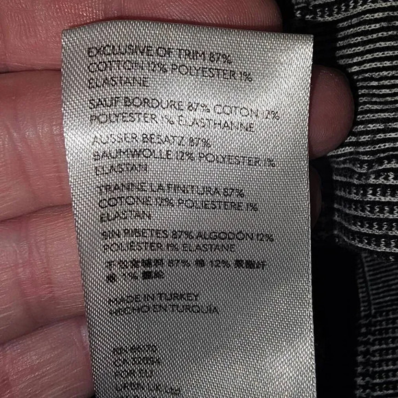 Maeve Anthropologie Womens Gray Plaid Side Stripe Pants Large - Picture 5 of 5